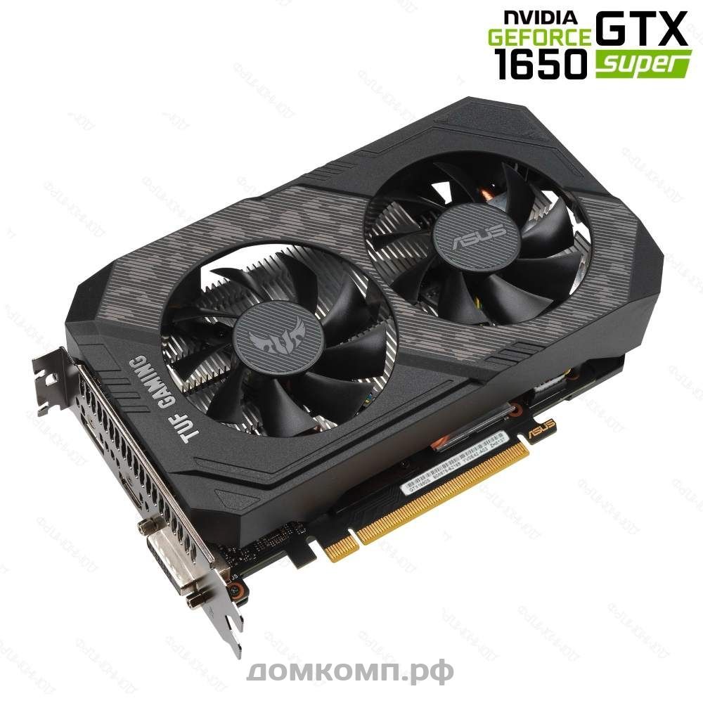 Игровая Видеокарта Asus GeForce GTX 1650 SUPER TUF GAMING OC  [TUF-GTX1650S-O4G-GAMING] в Оренбурге недорого — купить в домкомп.рф